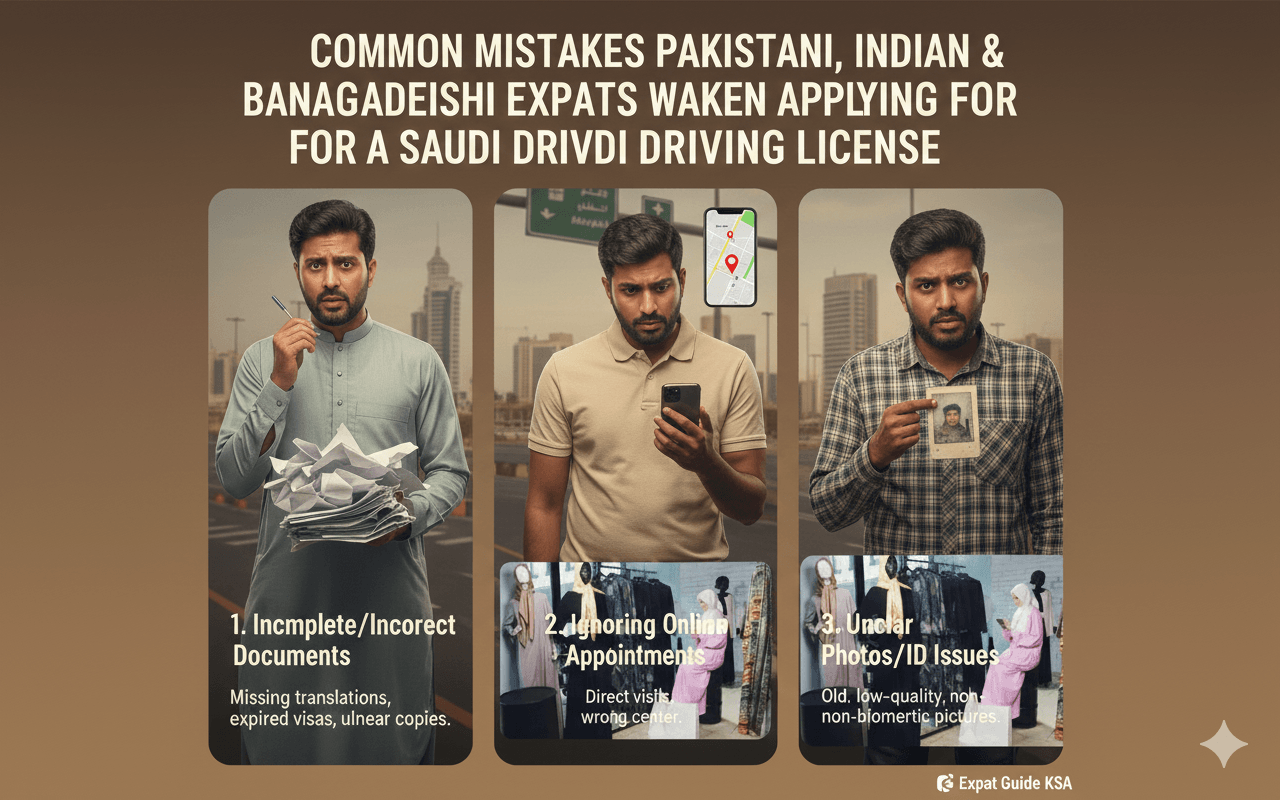 Common Mistakes Expats Make When Applying for a Saudi Driving License (2026)